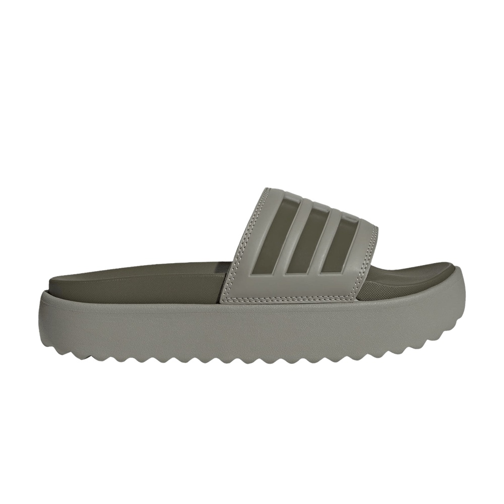 Adidas Wmns Adilette Platform Slide 'Pebble Olive Strata'