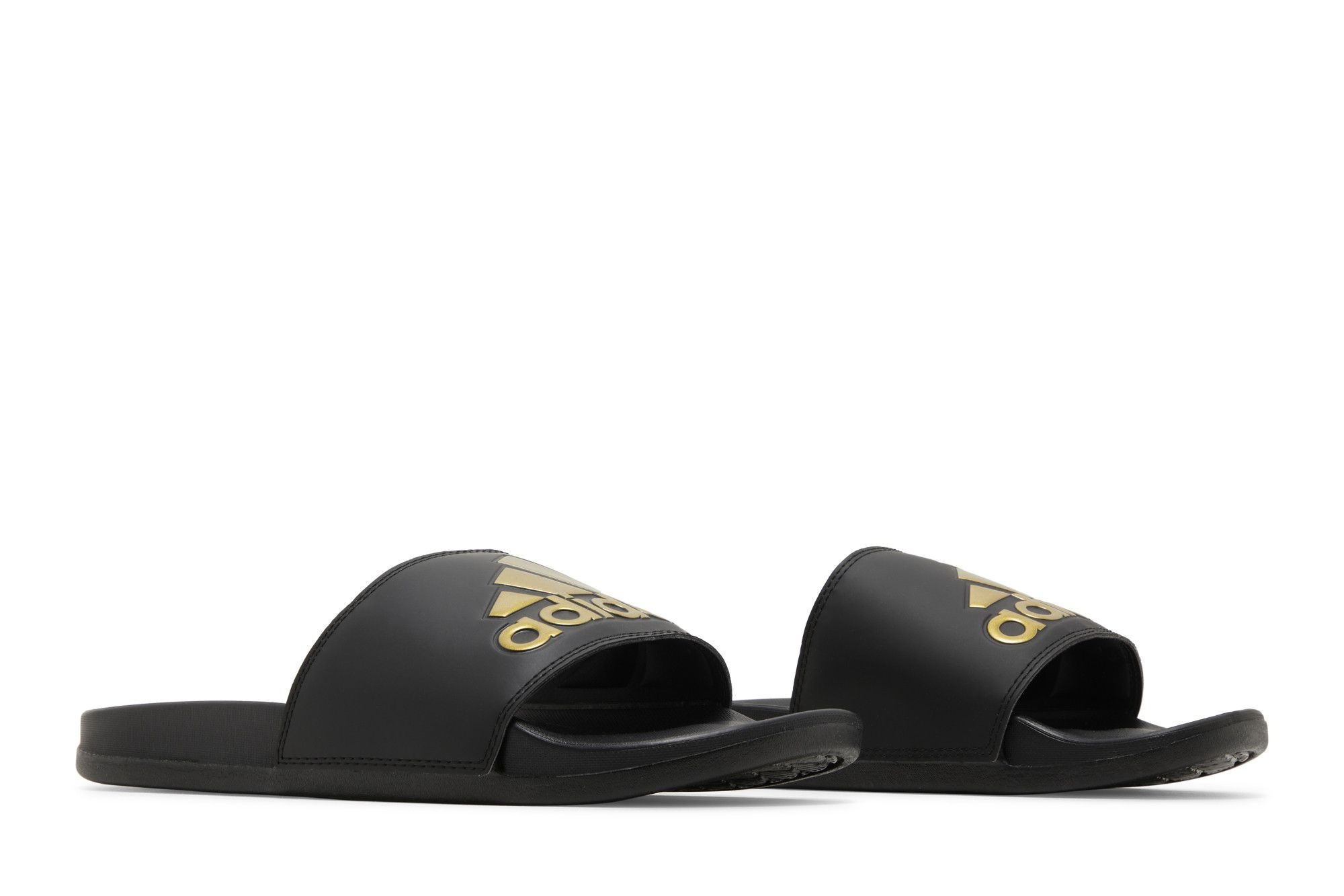 Adidas Adilette Comfort Slide 'Black Gold Metallic'