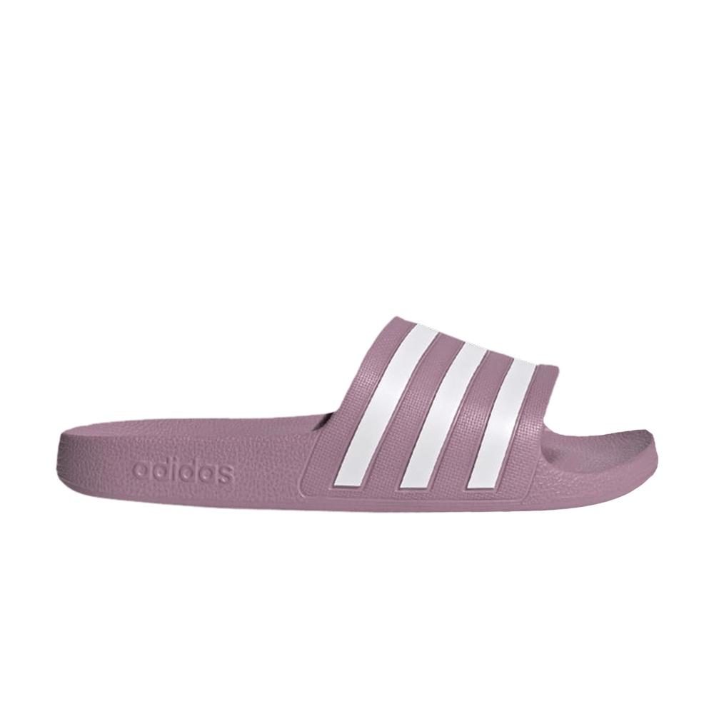 Adidas Wmns Adilette Aqua Slide 'Cherry Metallic White'