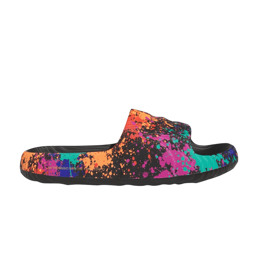Adidas Adilette 22 Slide 'Black Paint Splatter'