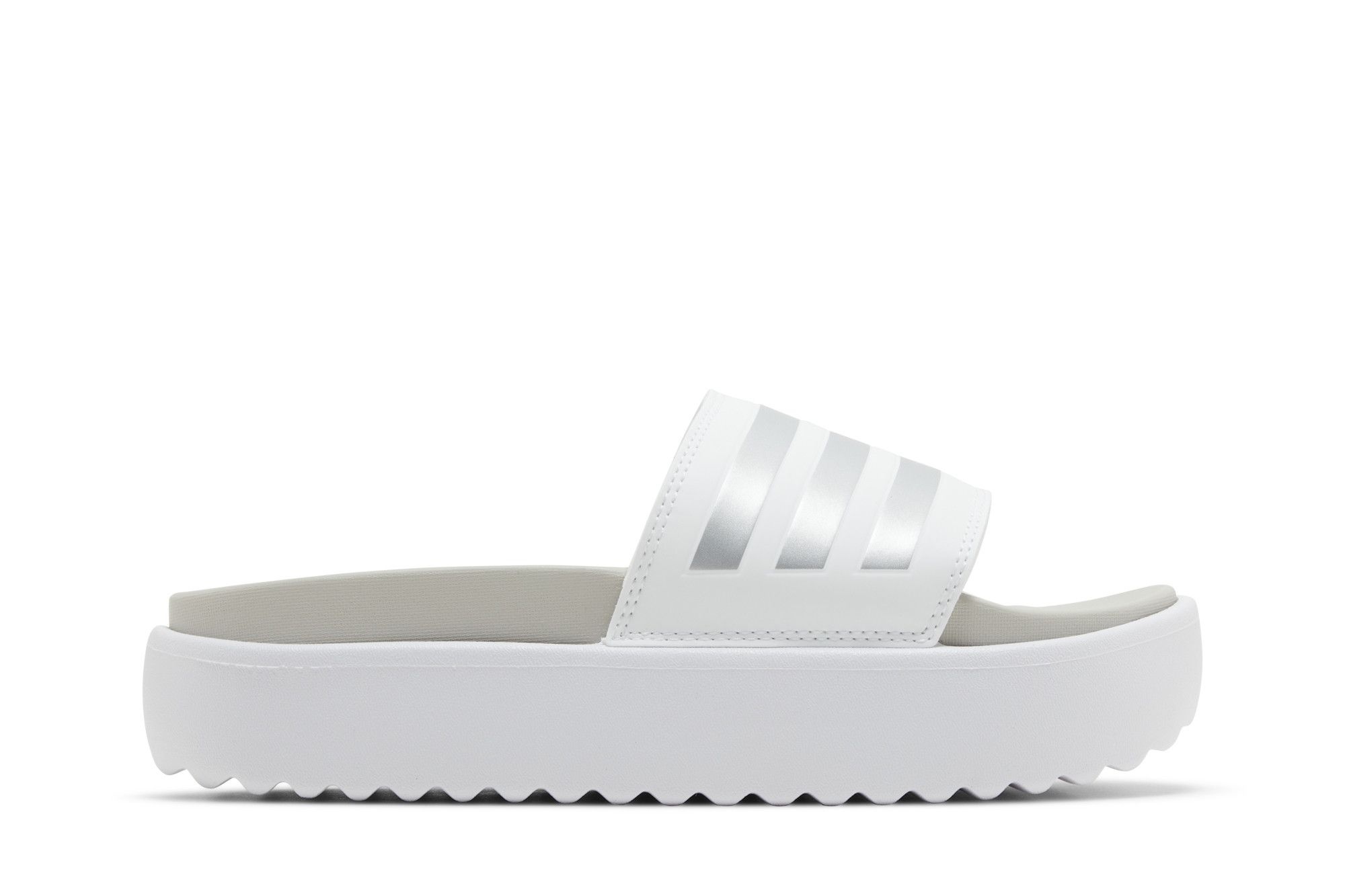 Adidas Wmns Adilette Platform Slide 'White Zero Metallic'
