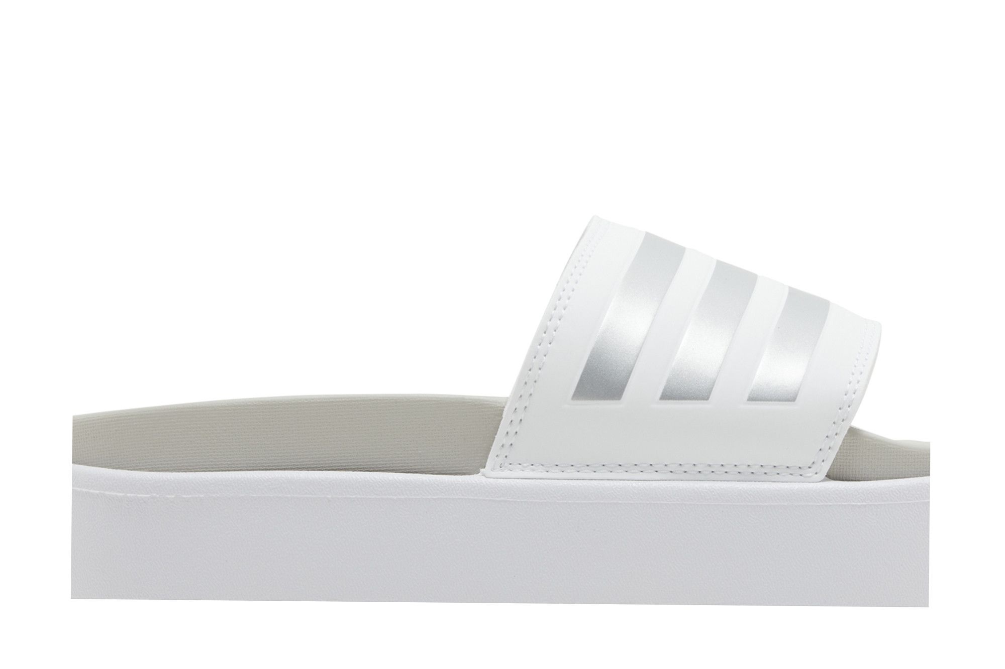 Adidas Wmns Adilette Platform Slide 'White Zero Metallic'