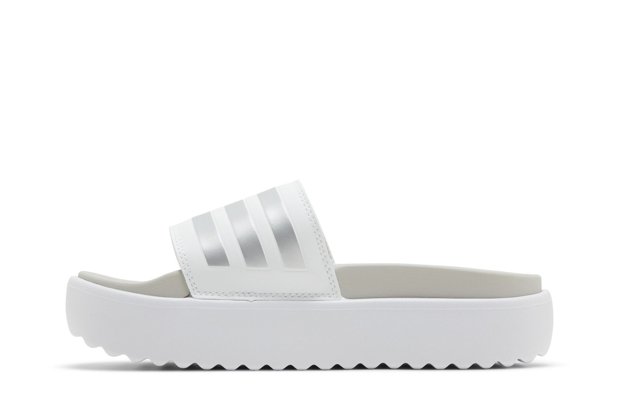 Adidas Wmns Adilette Platform Slide 'White Zero Metallic'