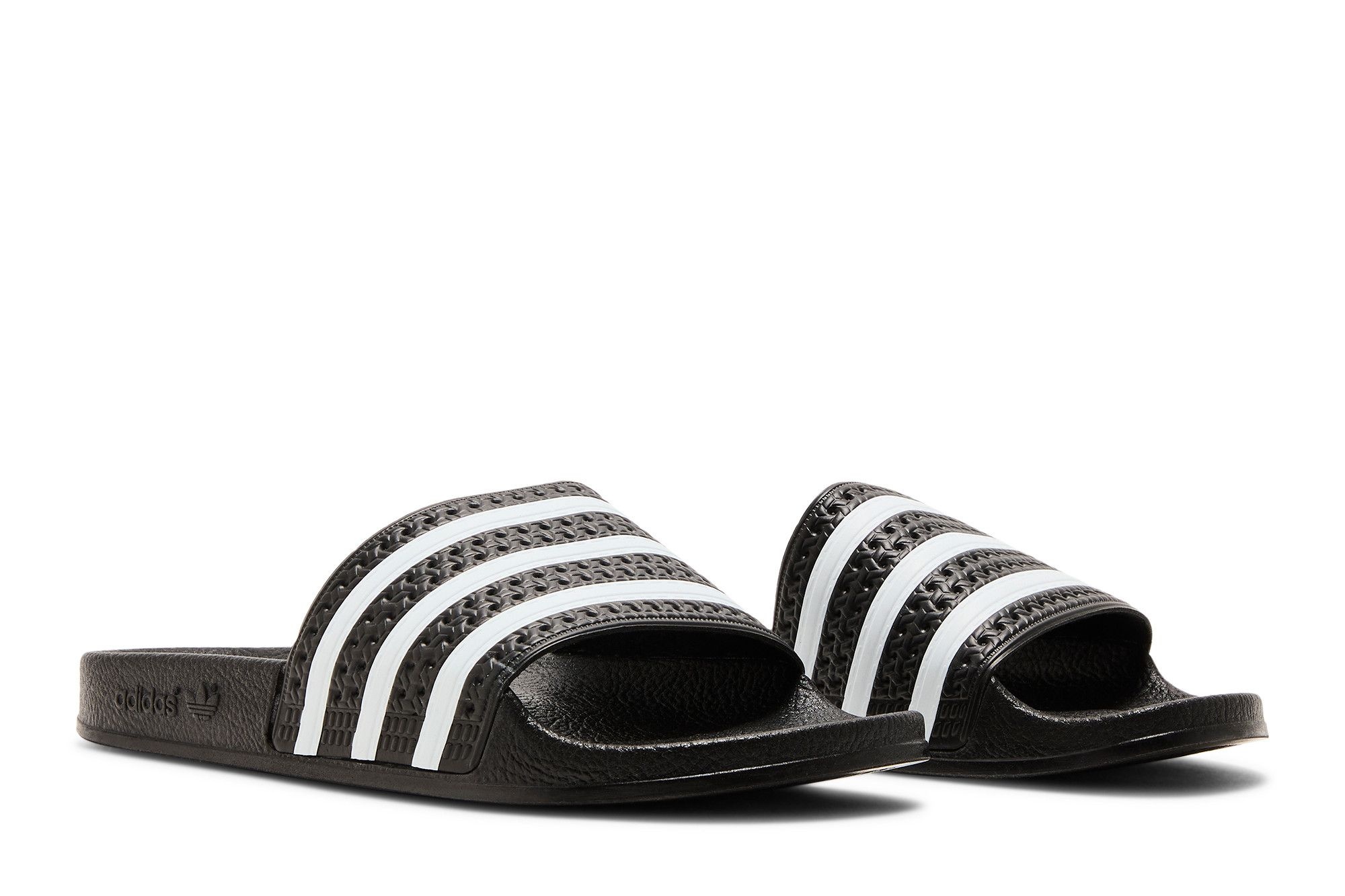 Adidas Adilette Slide J 'Black White'
