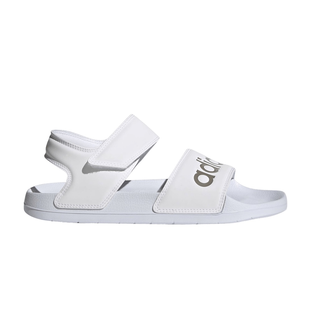 Adidas Wmns Adilette Sandal 'White Champagne Metallic'