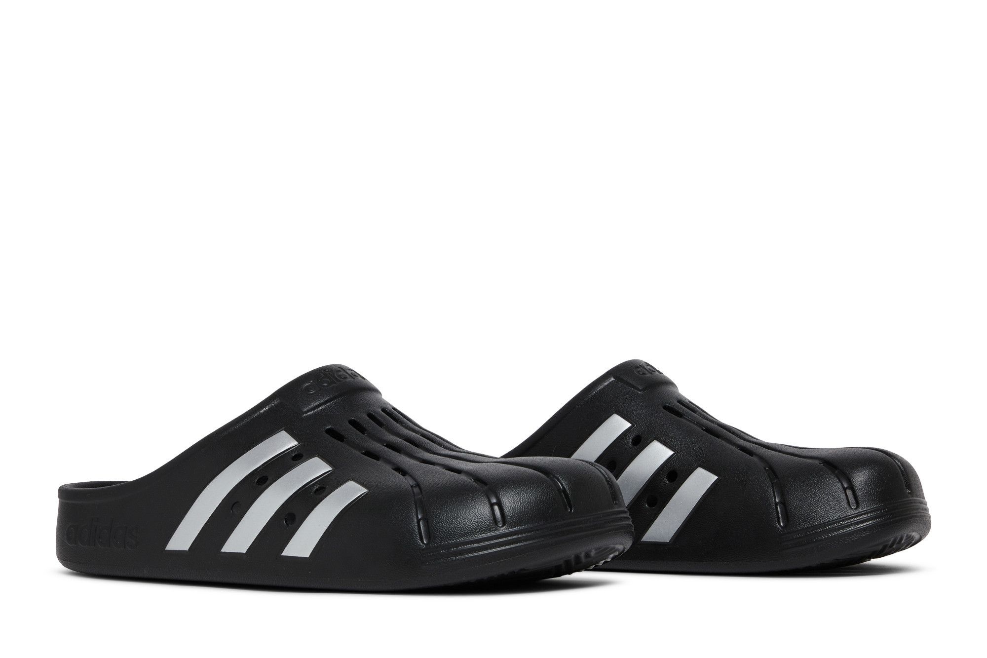 Adidas Adilette Clog 'Black Silver'
