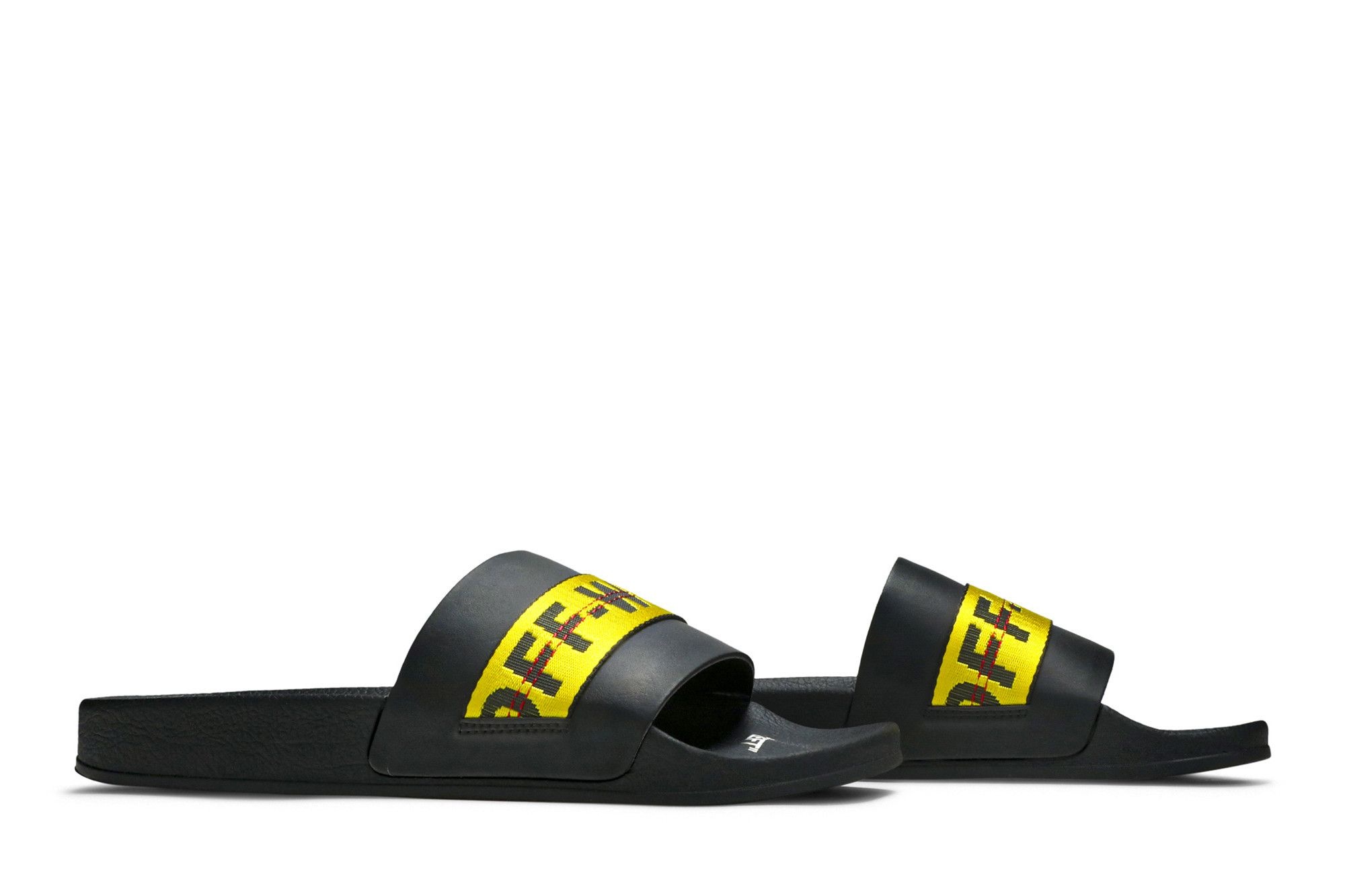 Off-White Sliders 'Black Yellow'