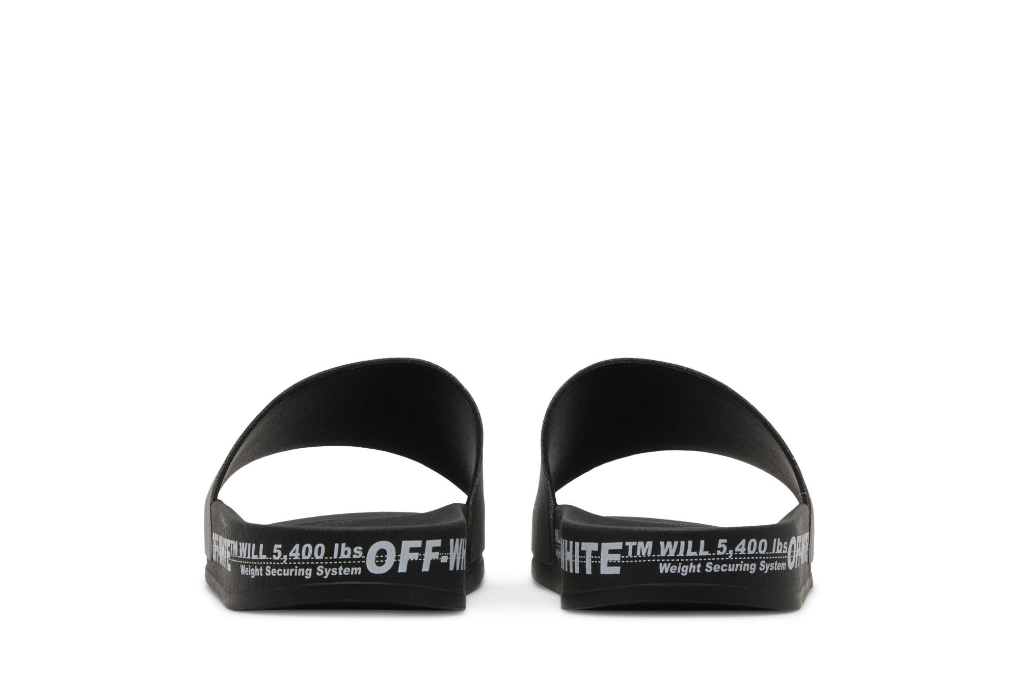 Off-White Industrial Belt Sliders 'Black'