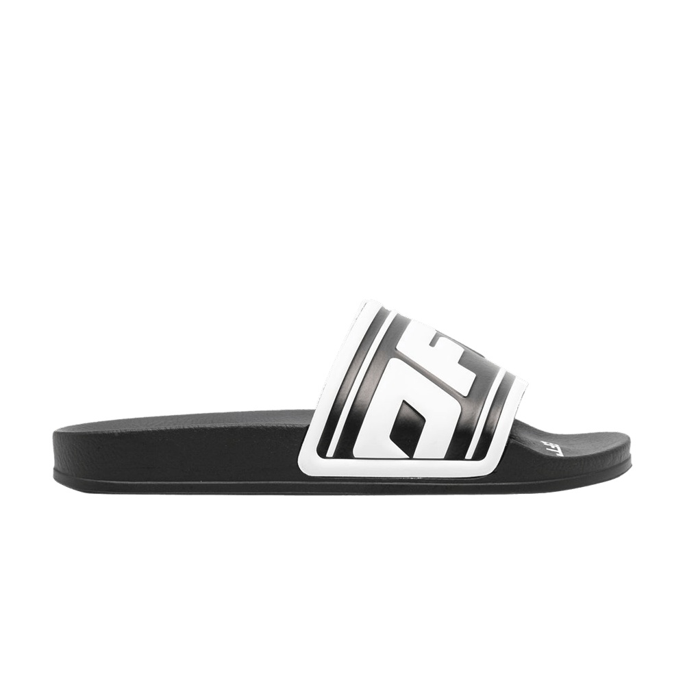 Off-White Wmns Sliders 'Logo Embossed - Black White'