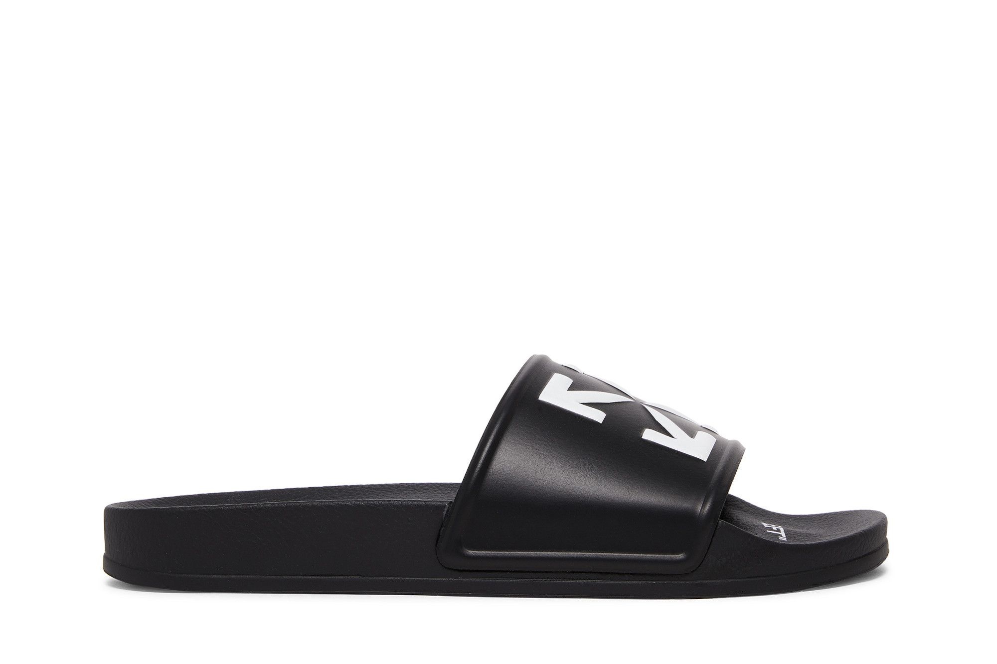 Off-White Logo Print Slide 'Black White'