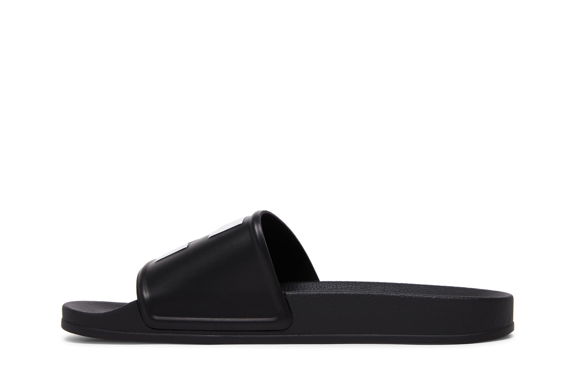 Off-White Logo Print Slide 'Black White'