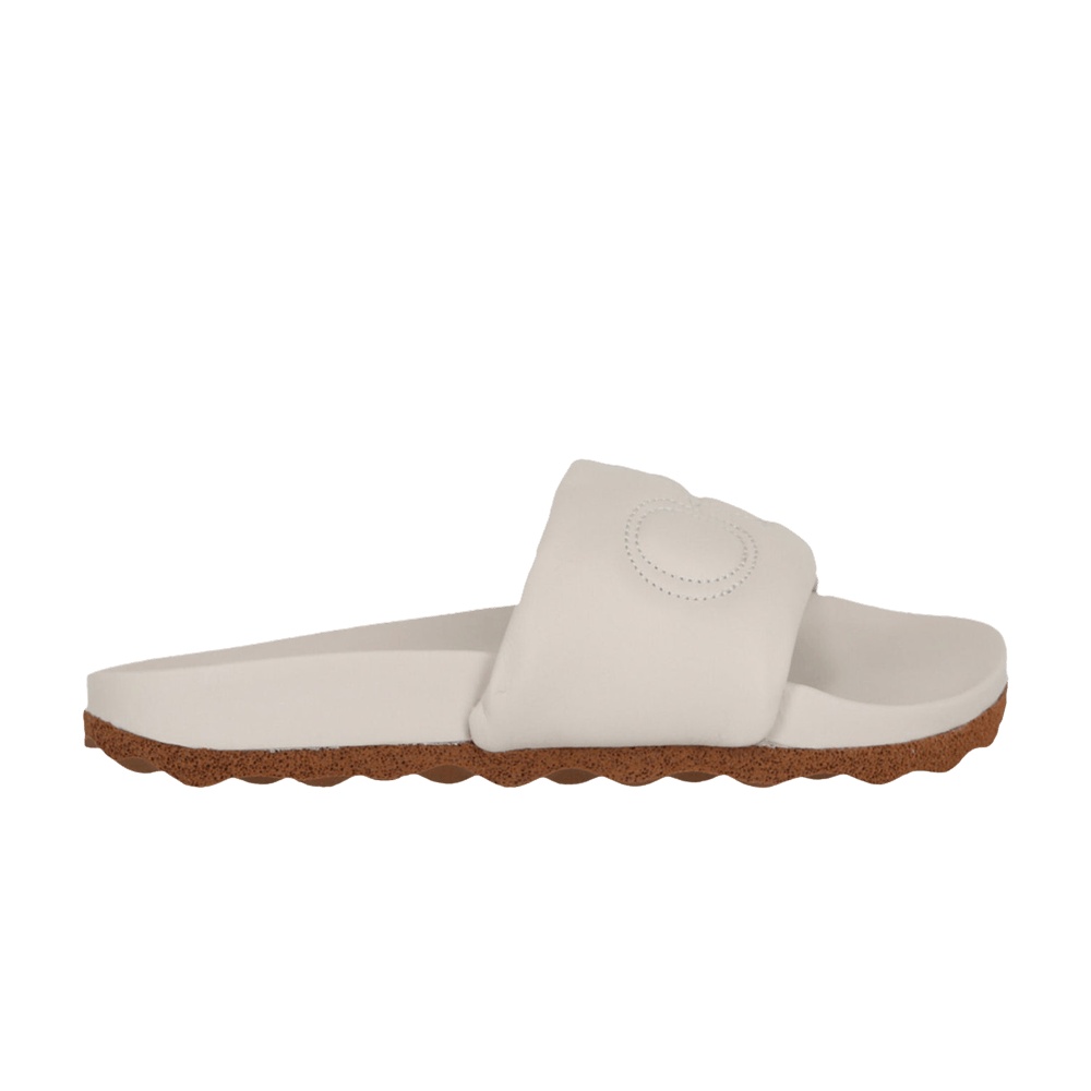 Off-White Wmns Bookish Leather Sponge Sliders 'Beige Brown'