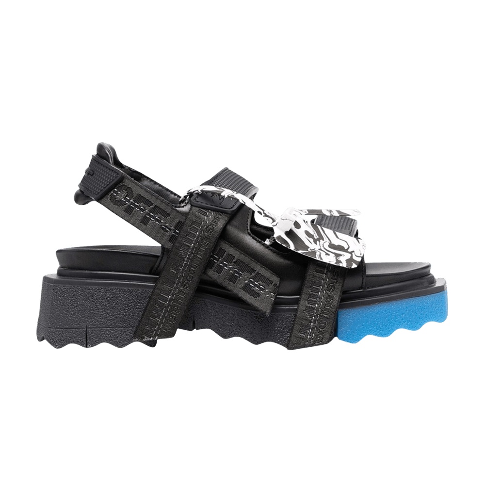 Off-White Wmns Sponge Trek Strap Sandal 'Black Blue'