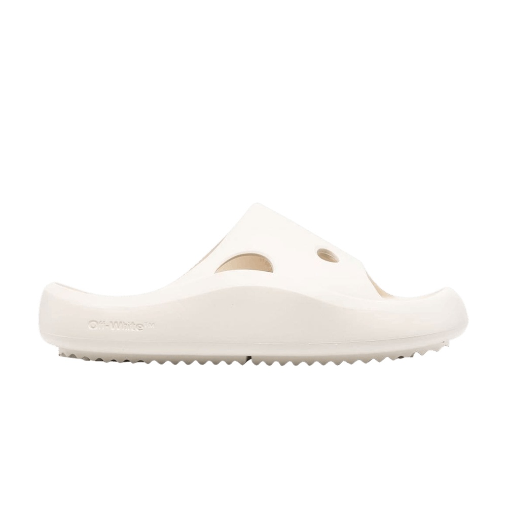 Off-White Meteor Rubber Sliders 'Light Beige'