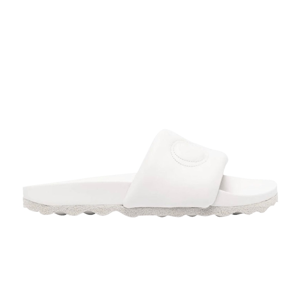 Off-White Bookish Leather Slider 'Light Grey'