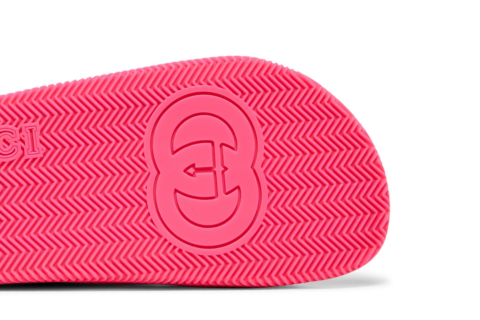 Gucci Wmns Web Stripe Slide Sandal 'Coral'