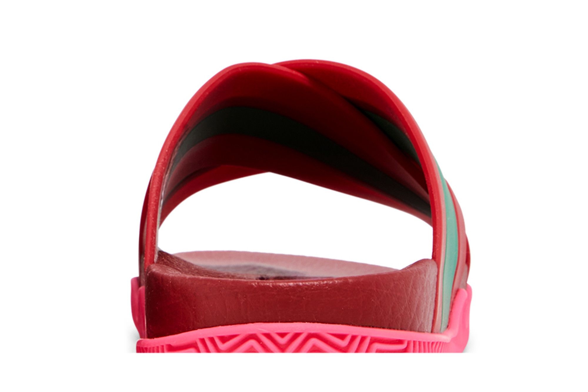Gucci Wmns Web Stripe Slide Sandal 'Coral'