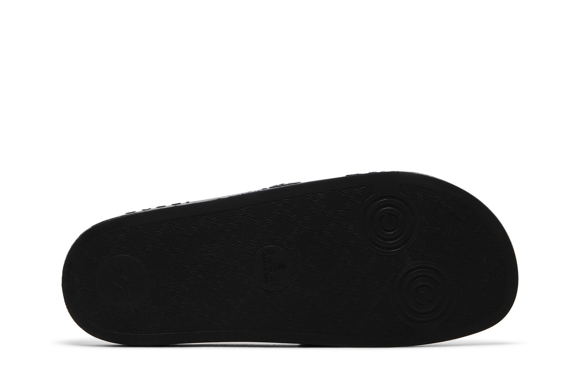 Gucci Wmns Rubber GG Slide 'Black'