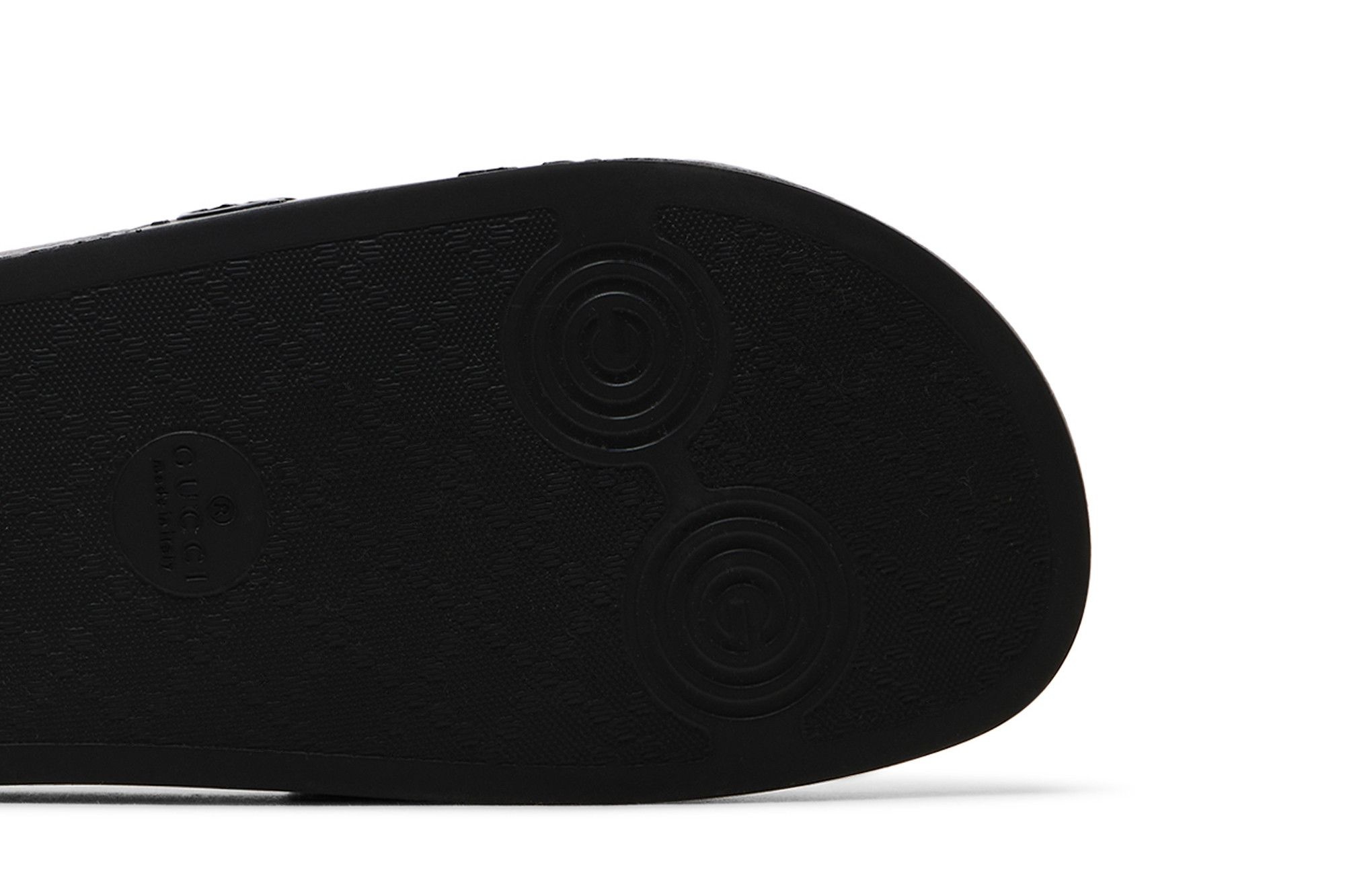 Gucci Wmns Rubber GG Slide 'Black'