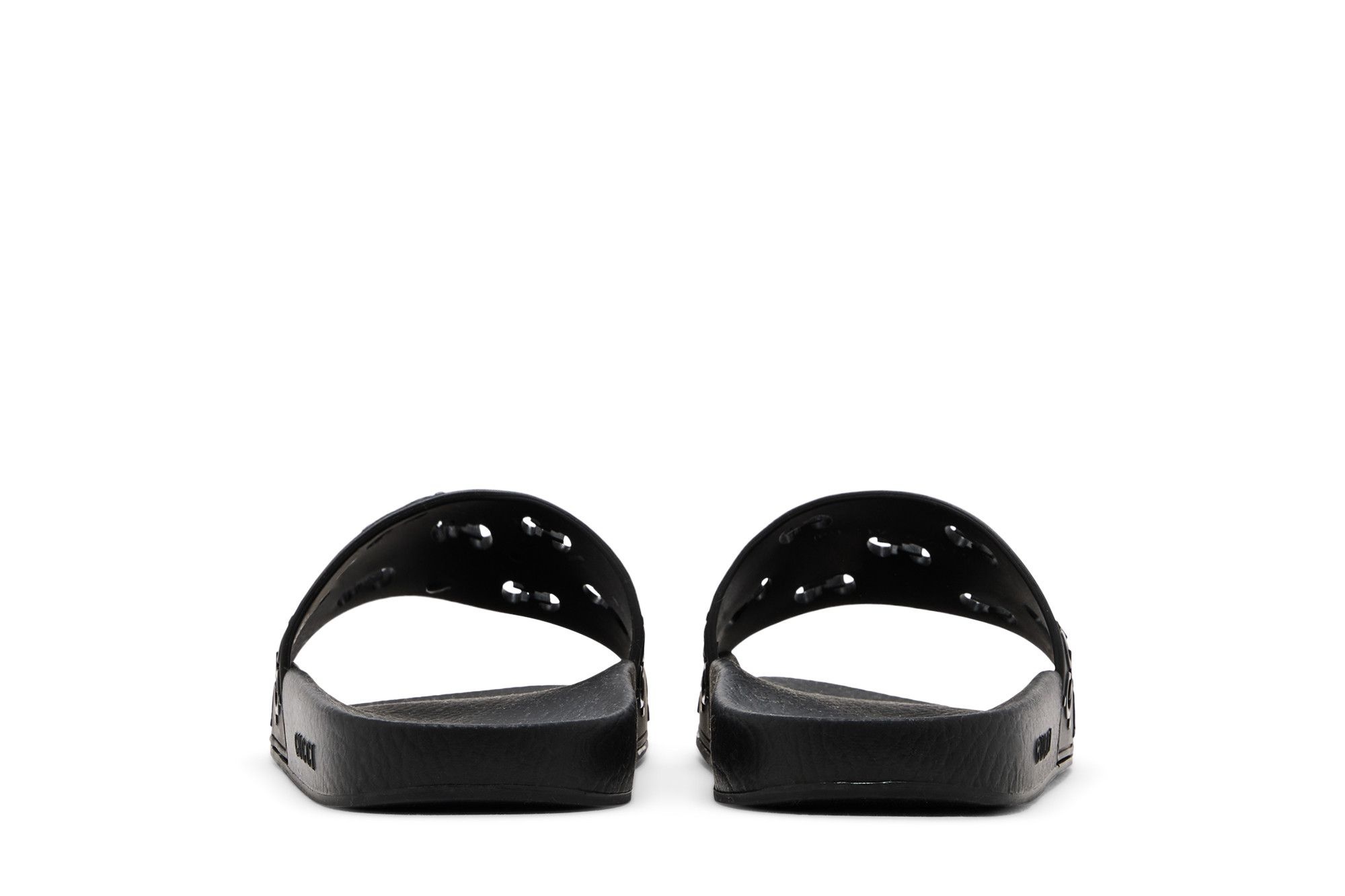 Gucci Wmns Rubber GG Slide 'Black'