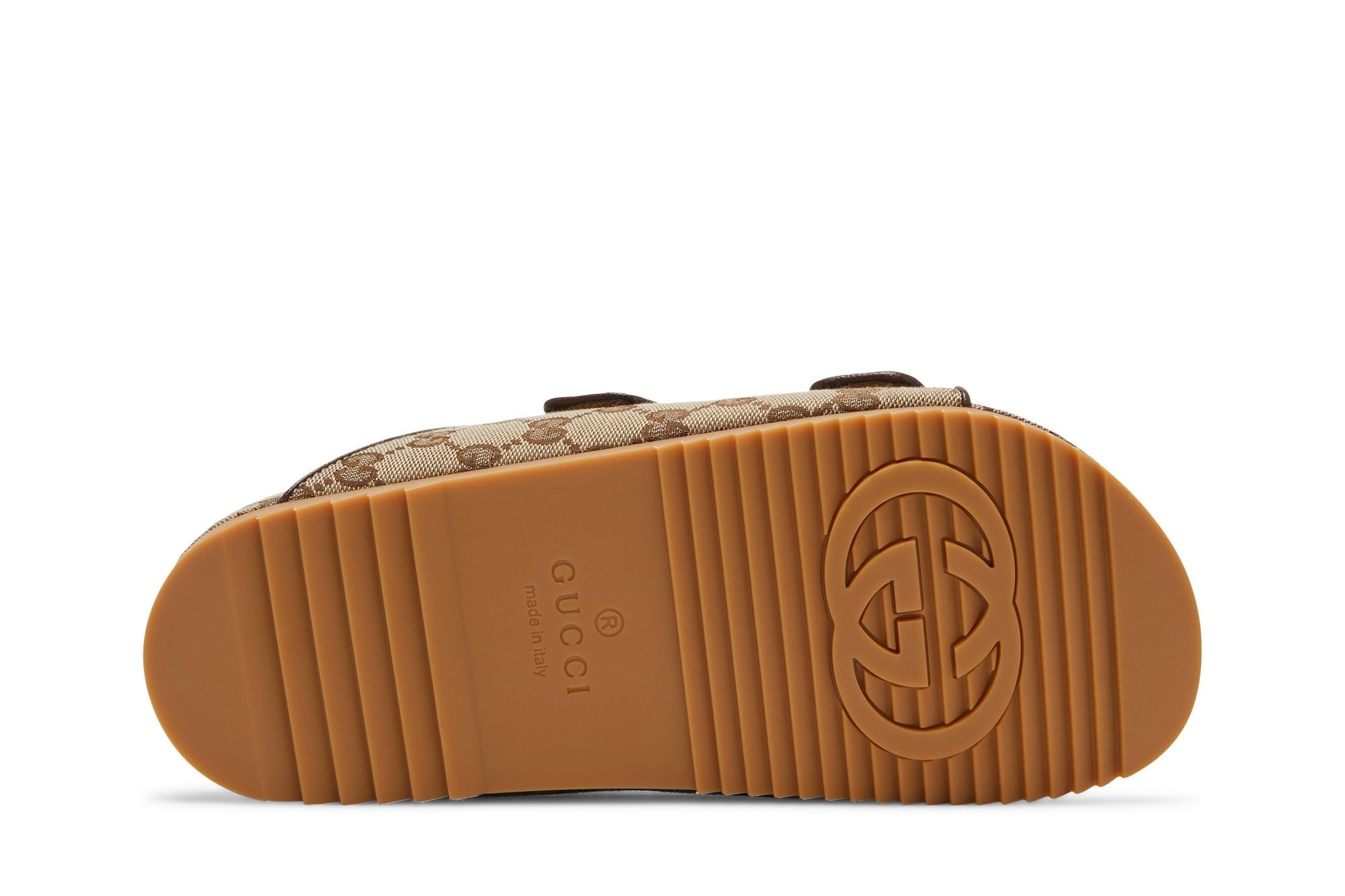 Gucci Slide Sandal Strap 'Beige Monogram'