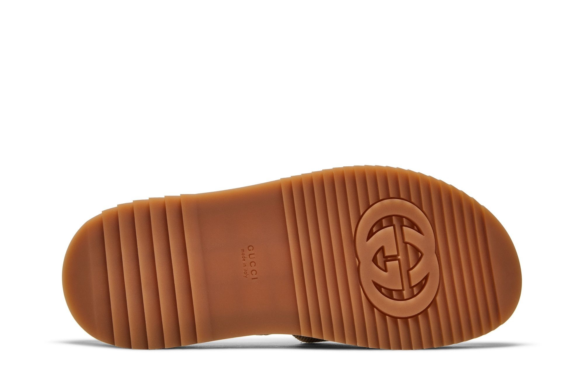 Gucci Wmns GG Lame Platform Slide Sandal 'Camel Monogram'
