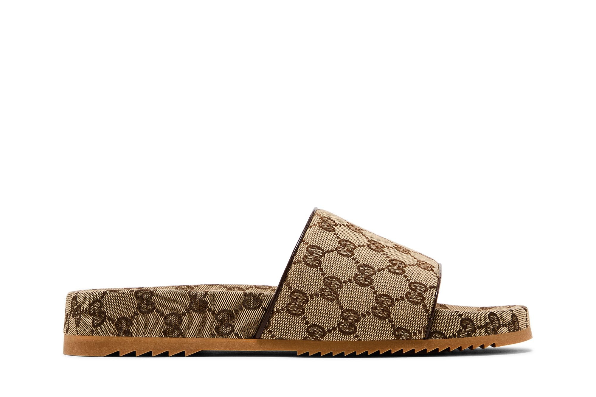 Gucci GG Canvas Slide Sandal 'Beige Monogram'