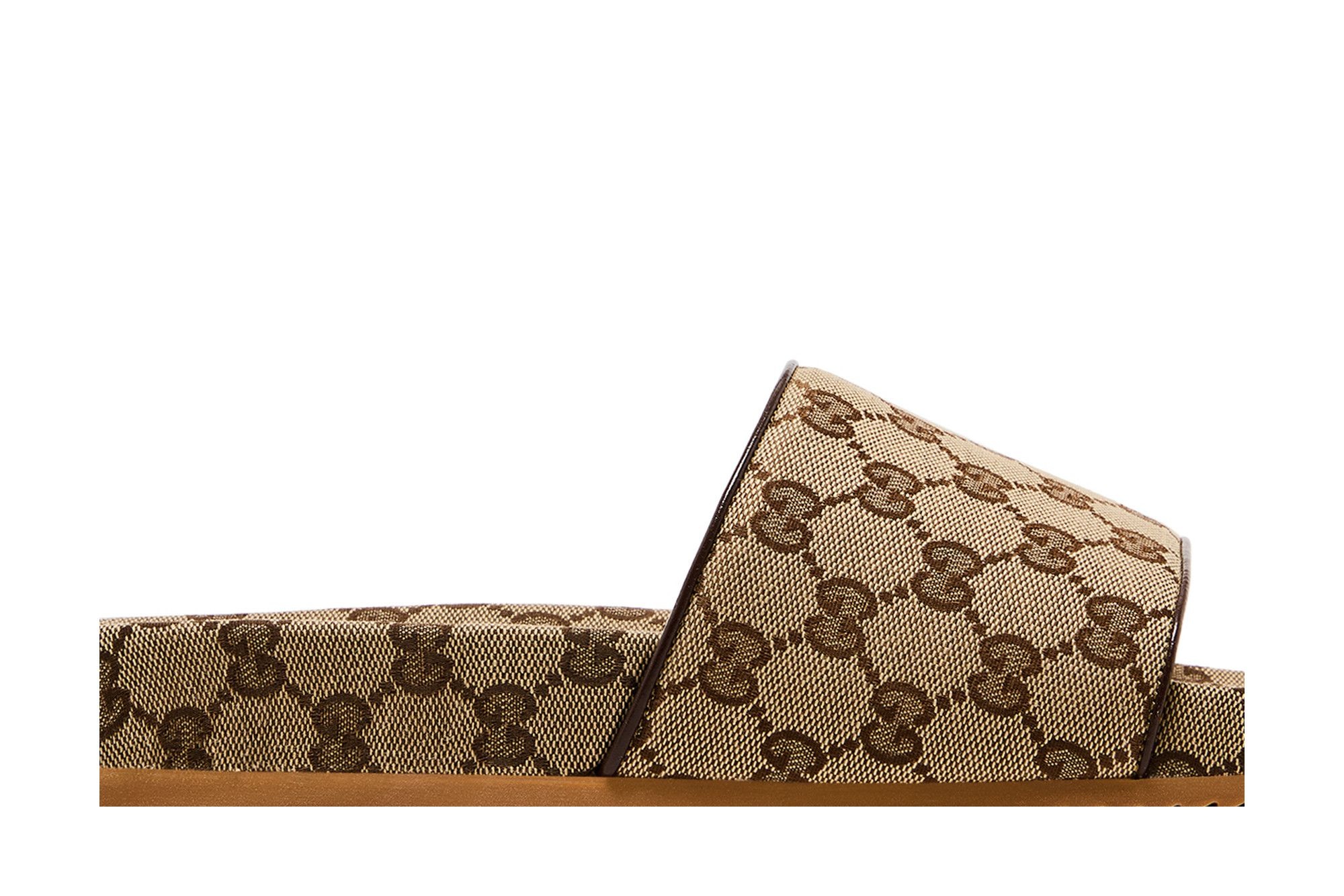 Gucci GG Canvas Slide Sandal 'Beige Monogram'