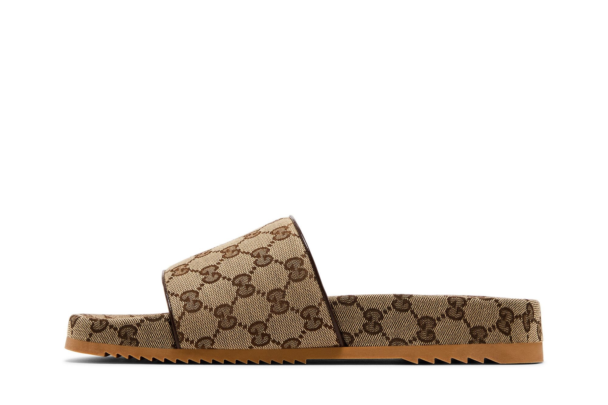 Gucci GG Canvas Slide Sandal 'Beige Monogram'