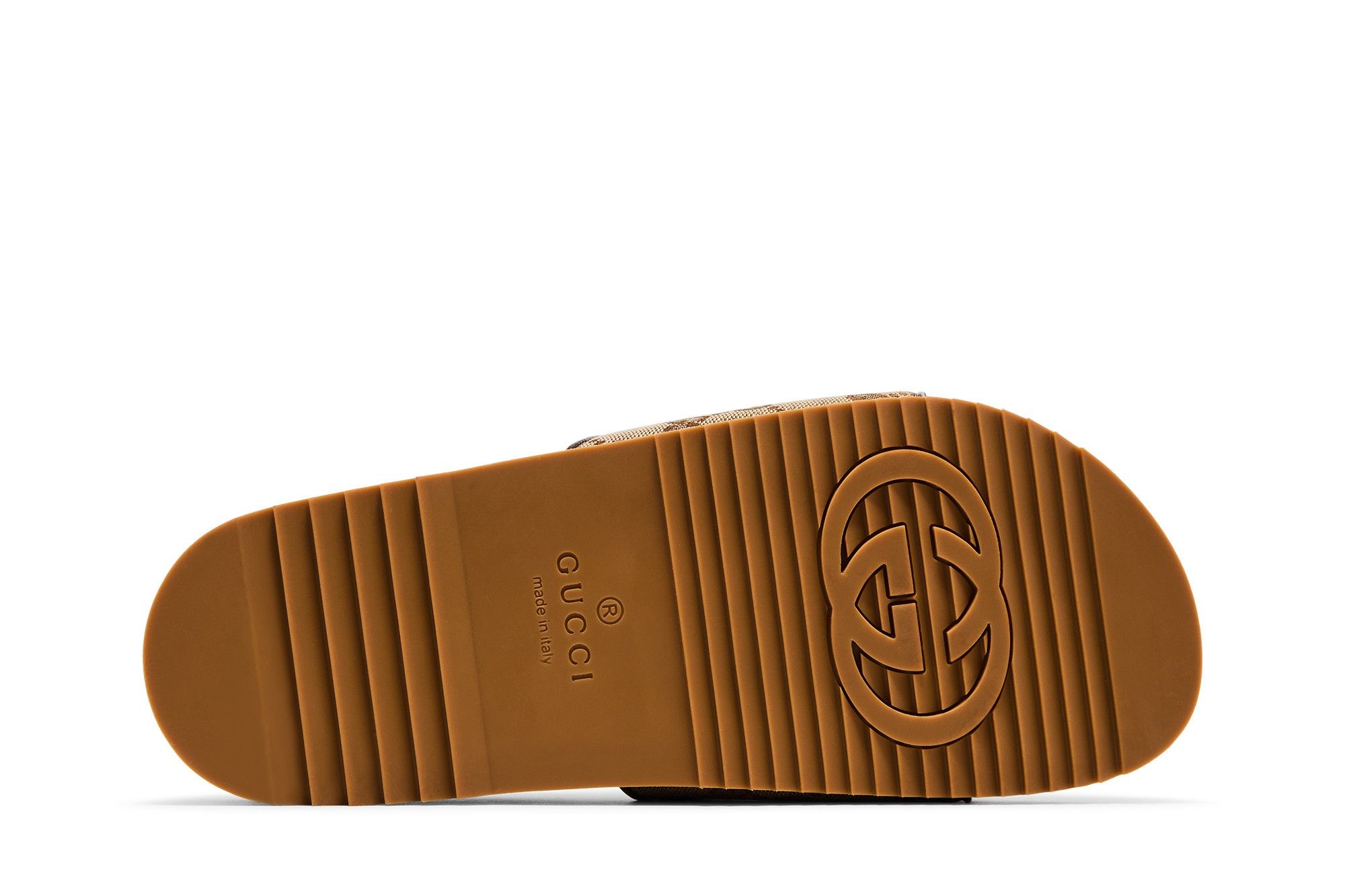 Gucci GG Canvas Slide Sandal 'Beige Monogram'