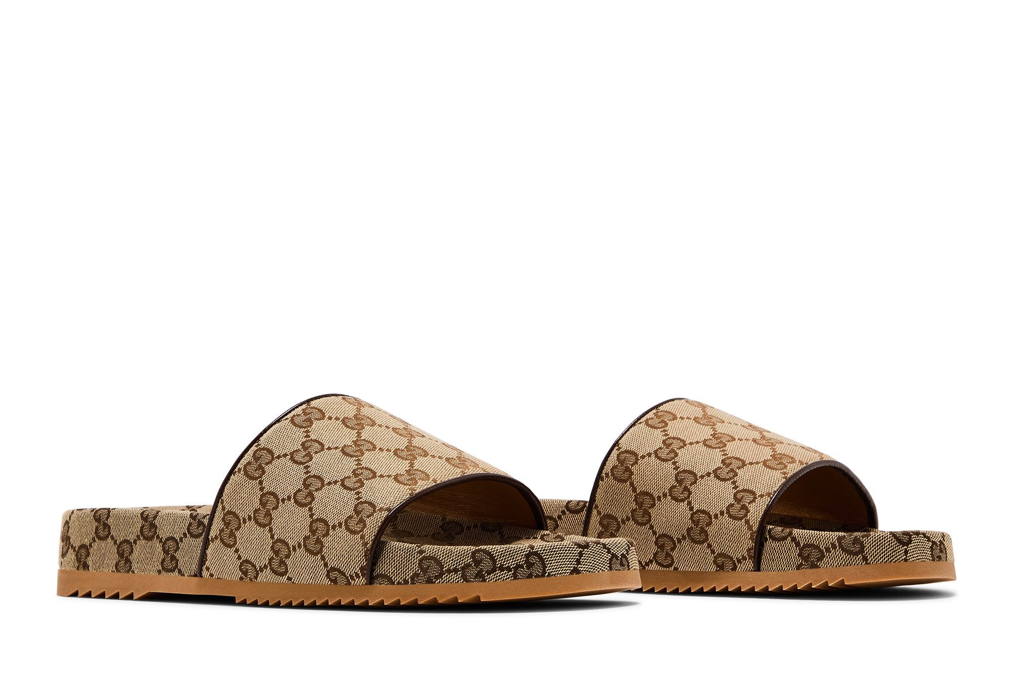 Gucci GG Canvas Slide Sandal 'Beige Monogram'