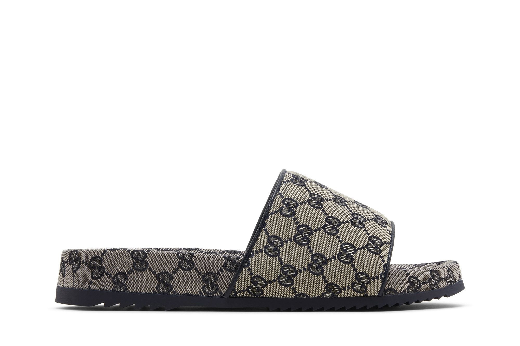 Gucci GG Slide Sandal 'Beige Blue Monogram'