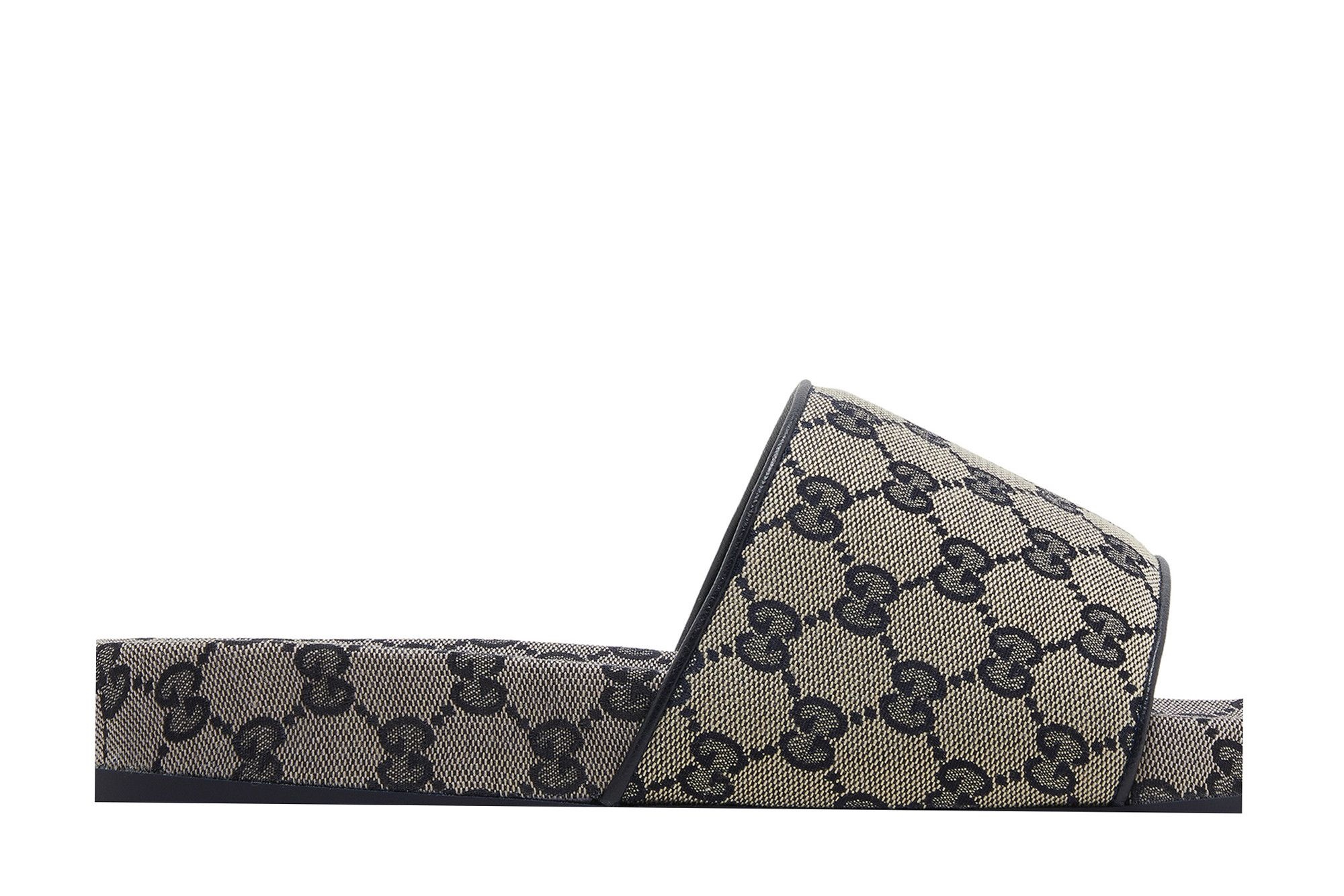 Gucci GG Slide Sandal 'Beige Blue Monogram'