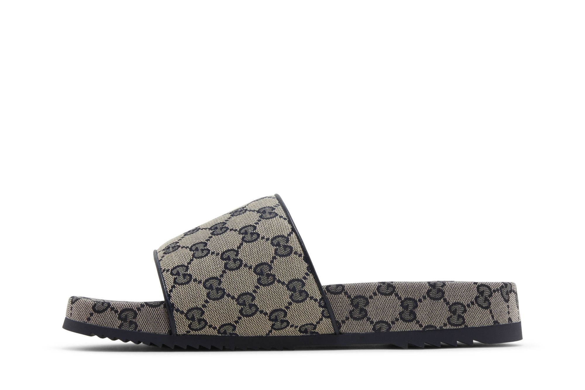 Gucci GG Slide Sandal 'Beige Blue Monogram'