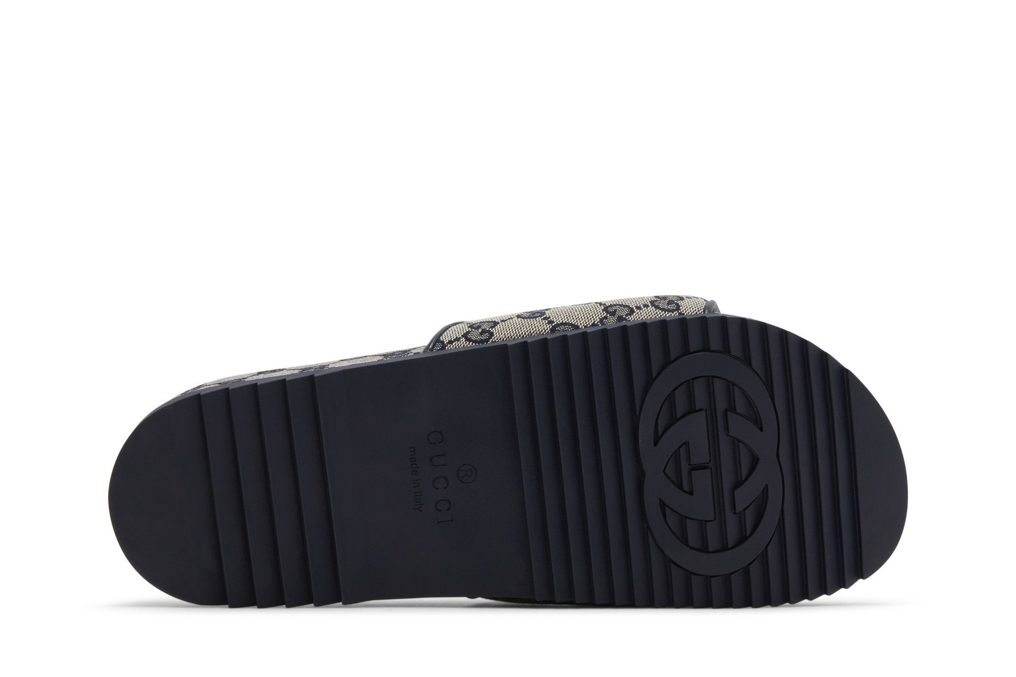 Gucci GG Slide Sandal 'Beige Blue Monogram'