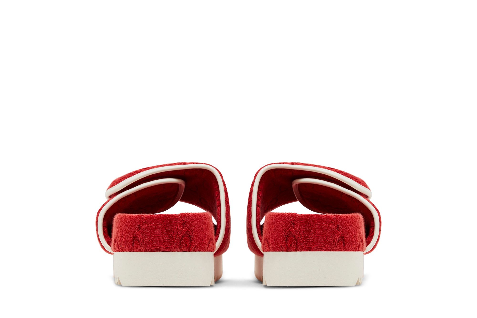 Adidas x Gucci GG Platform Sandal 'Red Cotton Sponge'