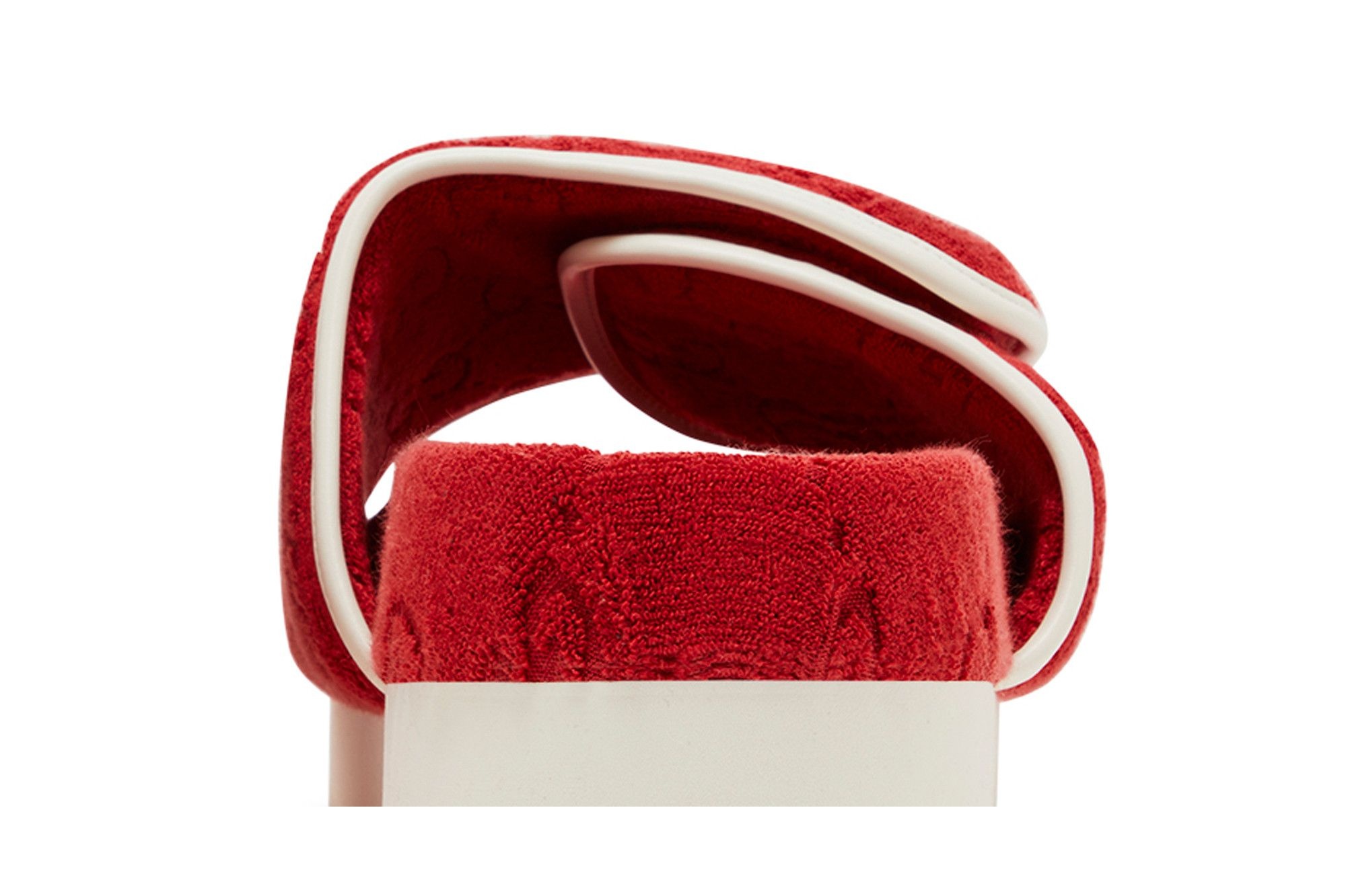 Adidas x Gucci GG Platform Sandal 'Red Cotton Sponge'