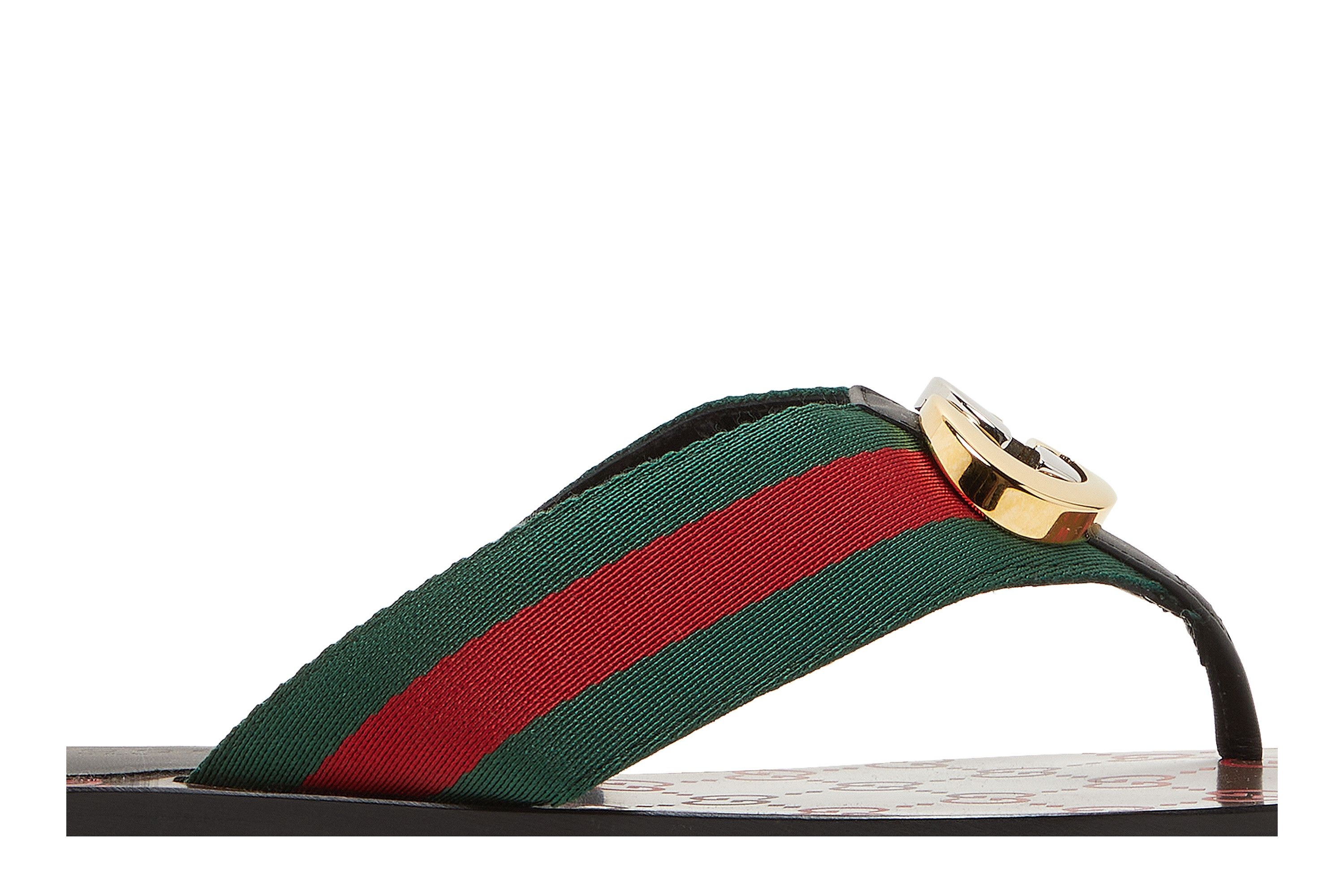 Gucci Wmns GG Web Sandal 'Black Green Red'