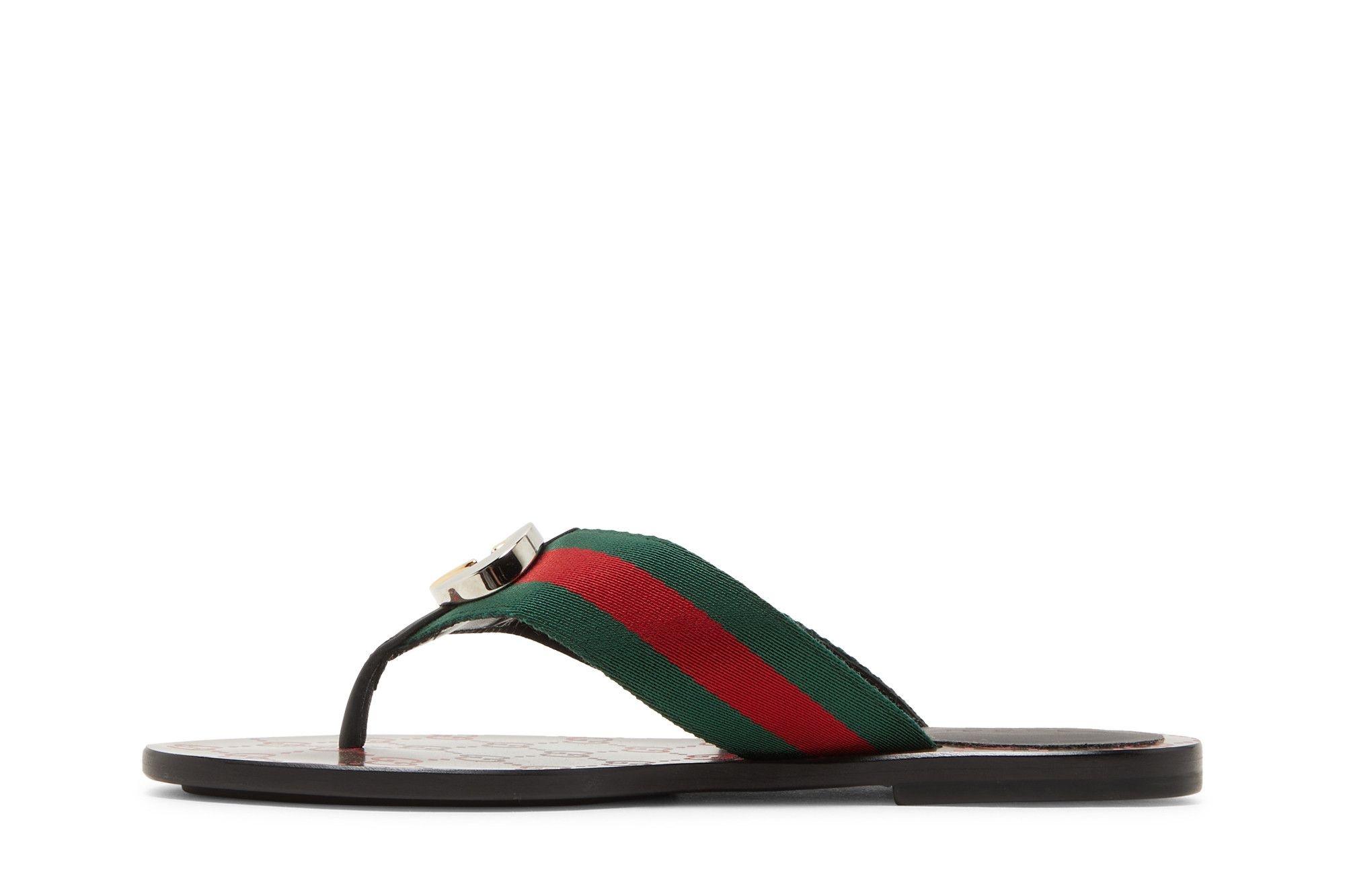 Gucci Wmns GG Web Sandal 'Black Green Red'