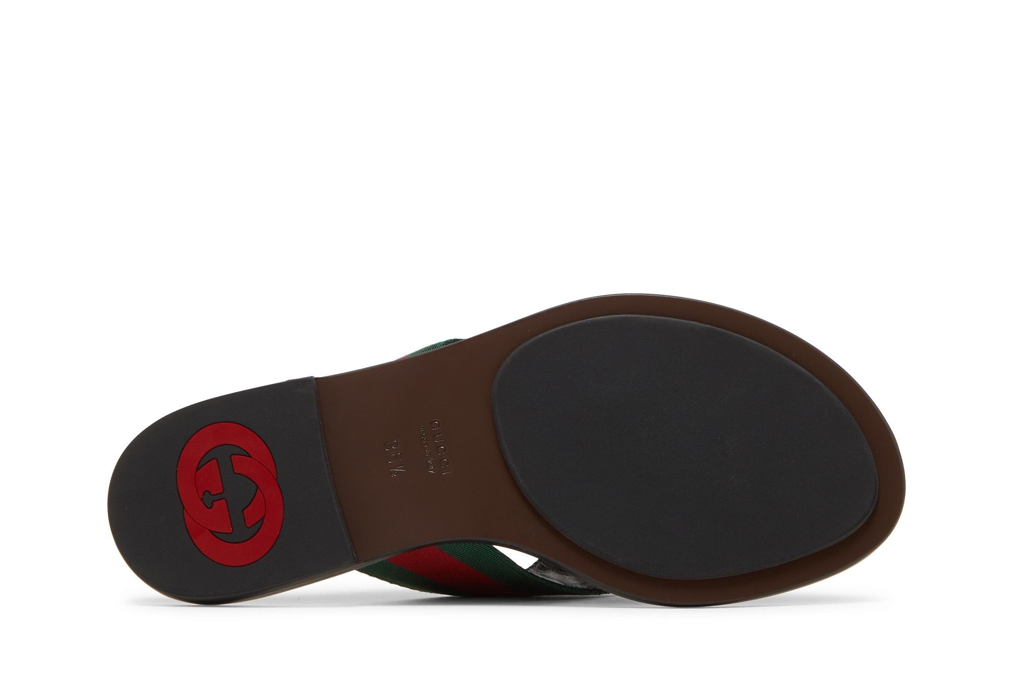 Gucci Wmns GG Web Sandal 'Black Green Red'