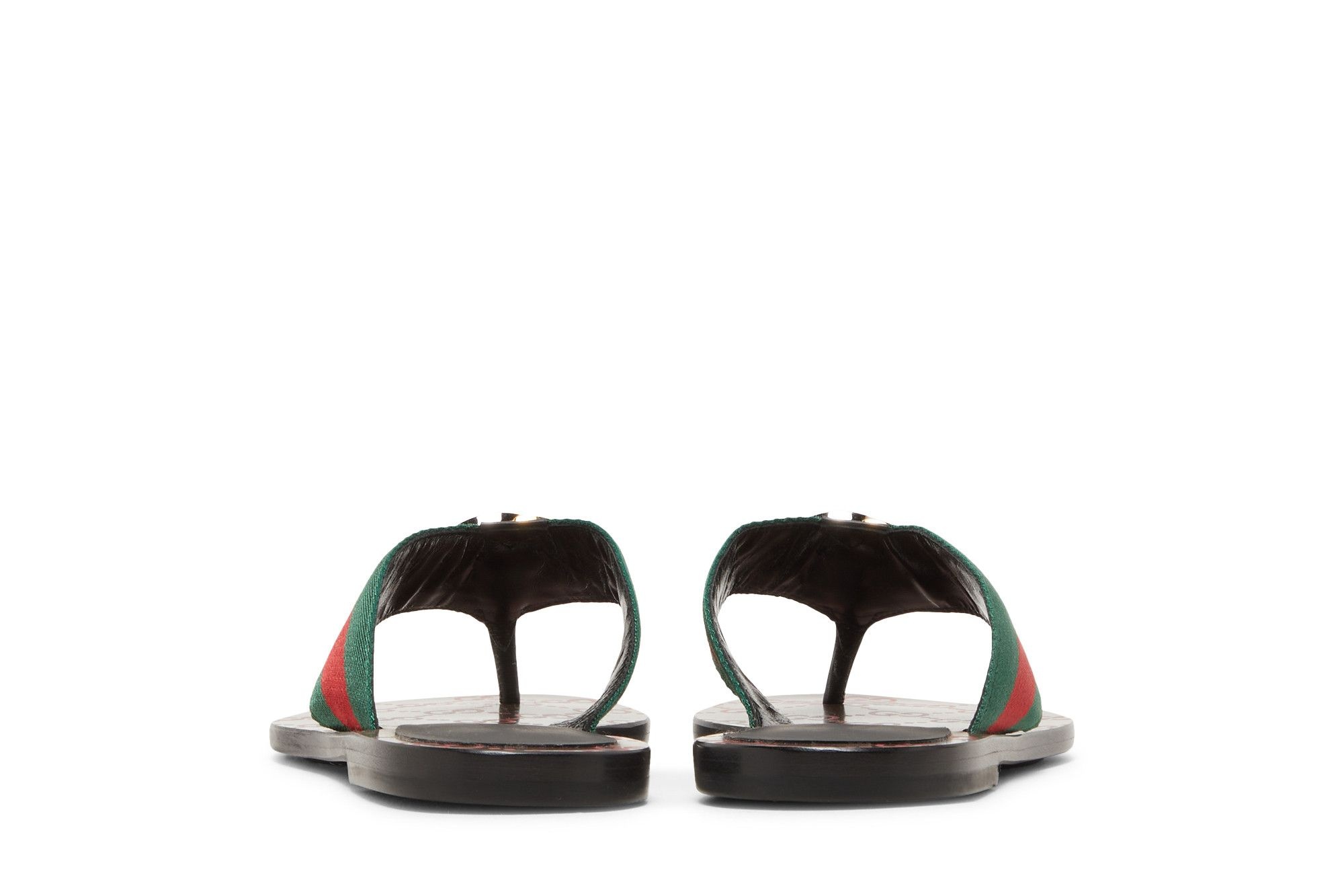 Gucci Wmns GG Web Sandal 'Black Green Red'
