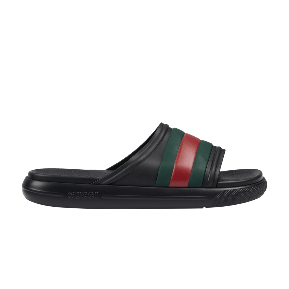 Gucci Web Slide Sandal 'Black Green Red'