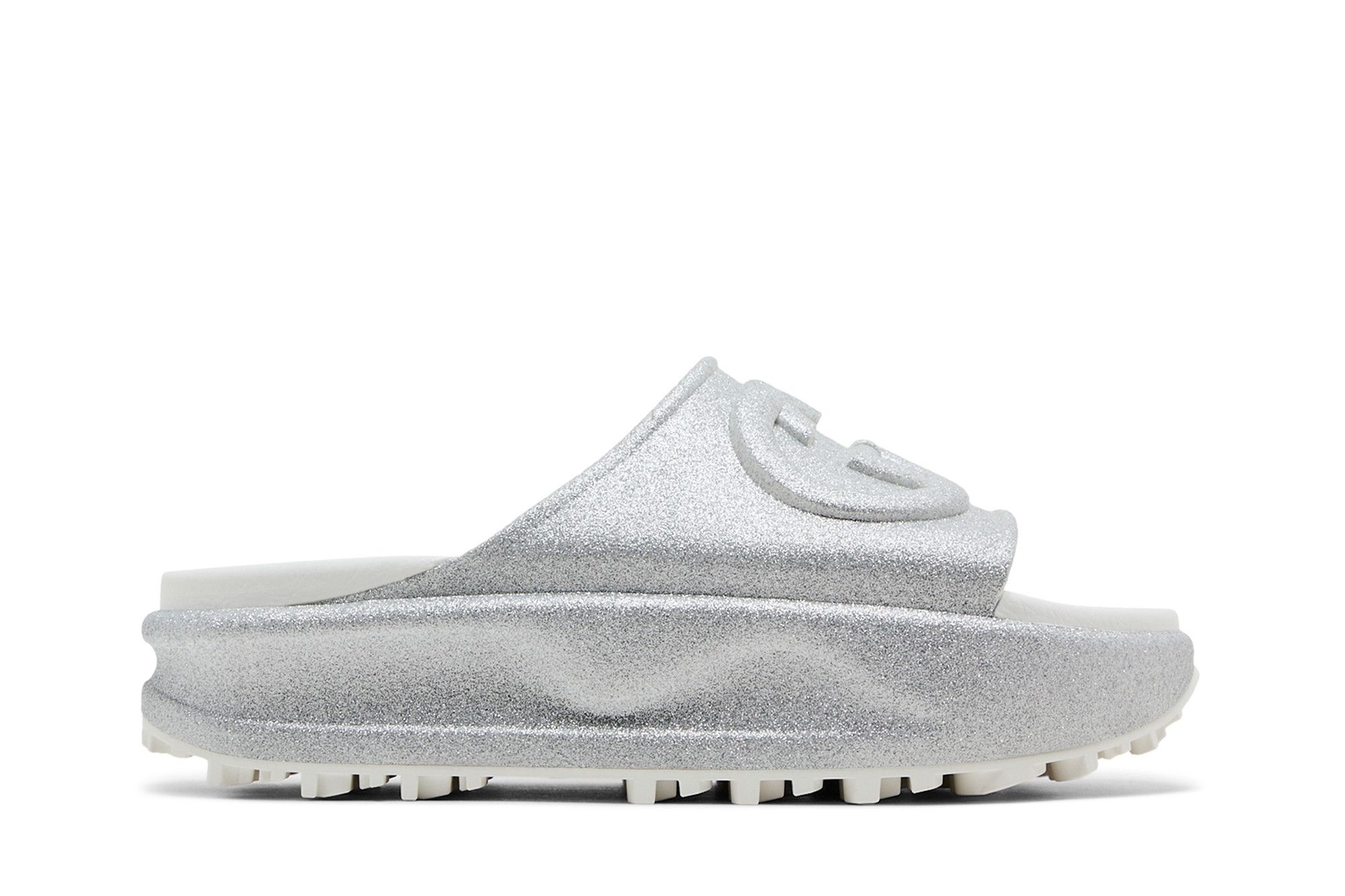 Gucci Wmns Slide Sandal 'Interlocking G - Silver'