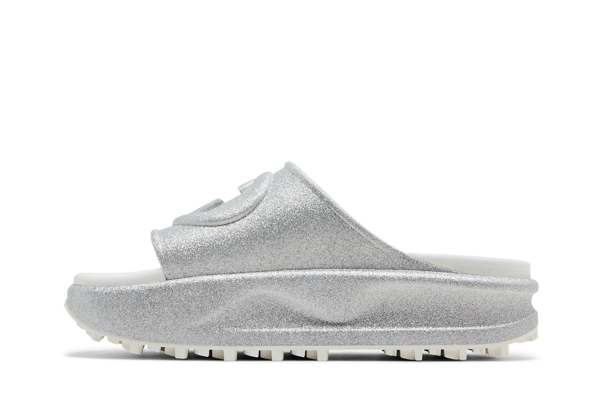 Gucci Wmns Slide Sandal 'Interlocking G - Silver'