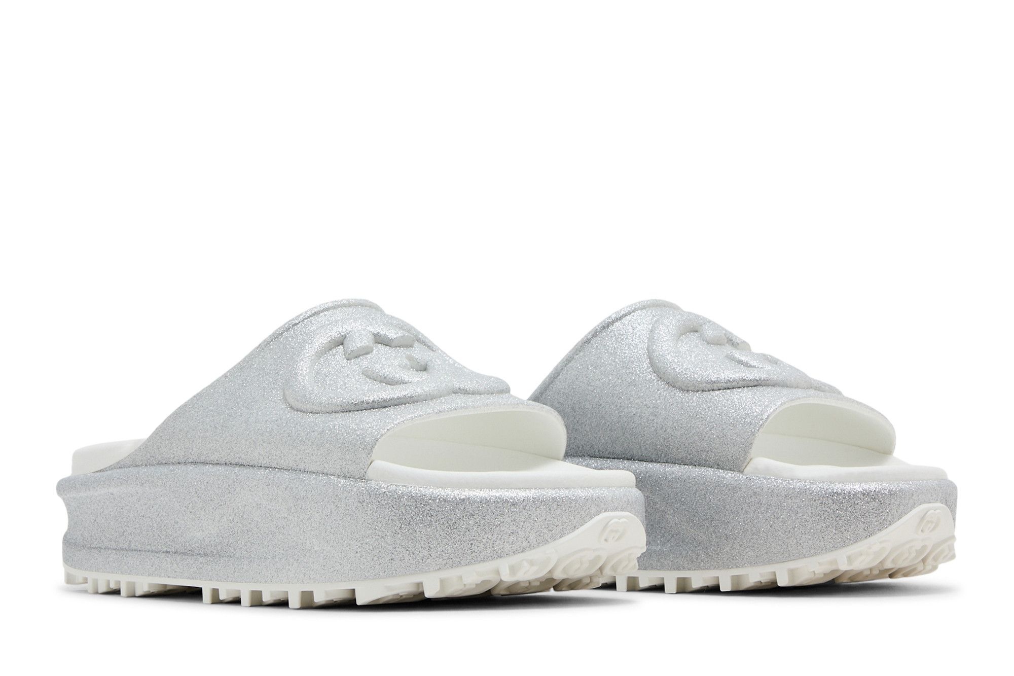 Gucci Wmns Slide Sandal 'Interlocking G - Silver'