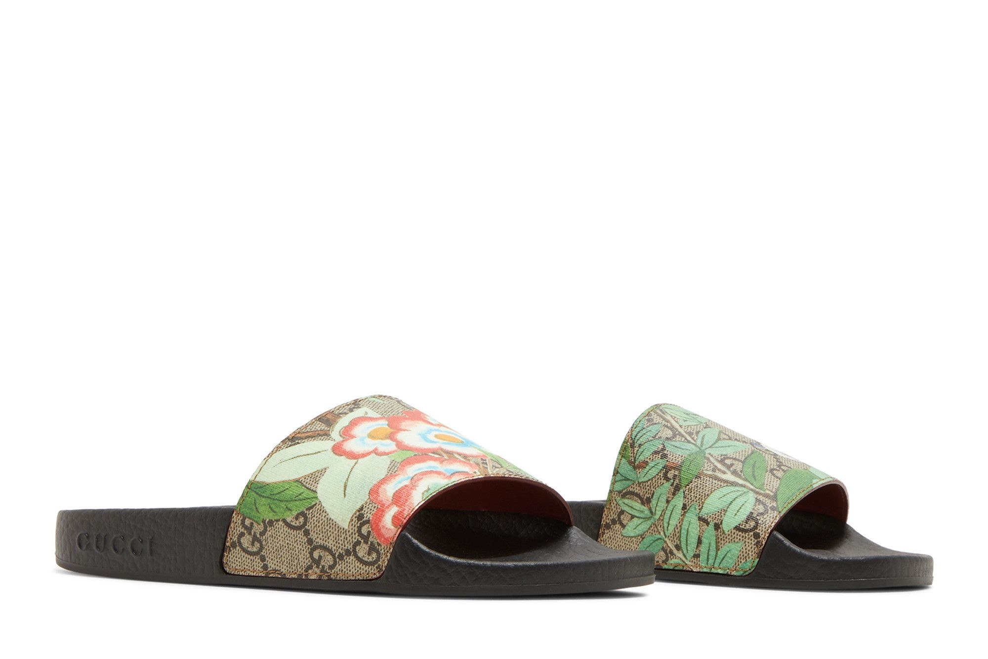 Gucci Wmns Pursuit GG Supreme Slide 'Flowers'