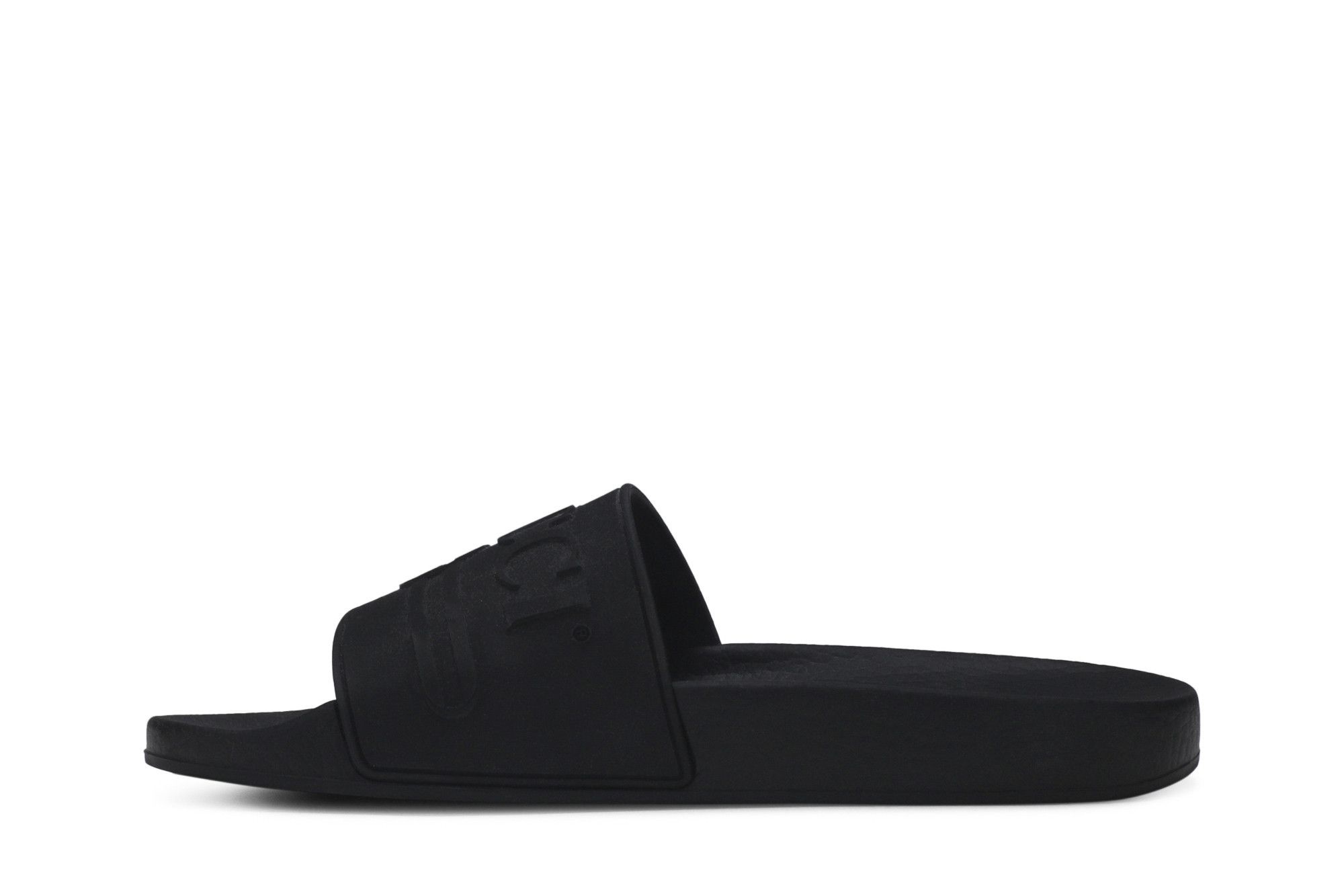 Gucci Wmns Logo Rubber Slide 'Black'