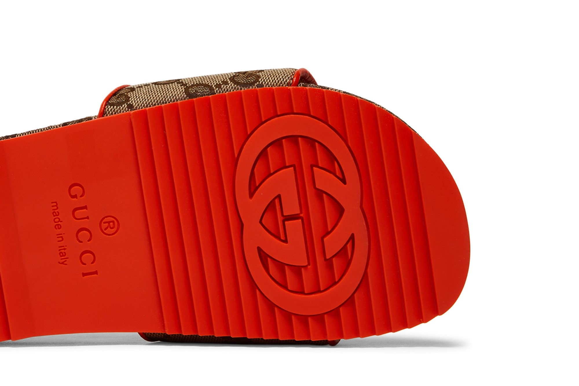 The North Face x Gucci Wmns Slide 'Beige Orange Monogram'