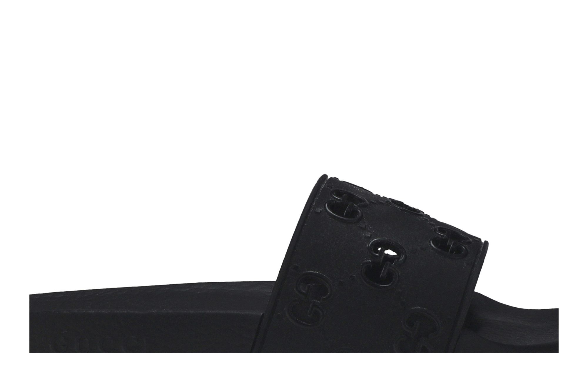 Gucci Rubber GG Slide 'Black'