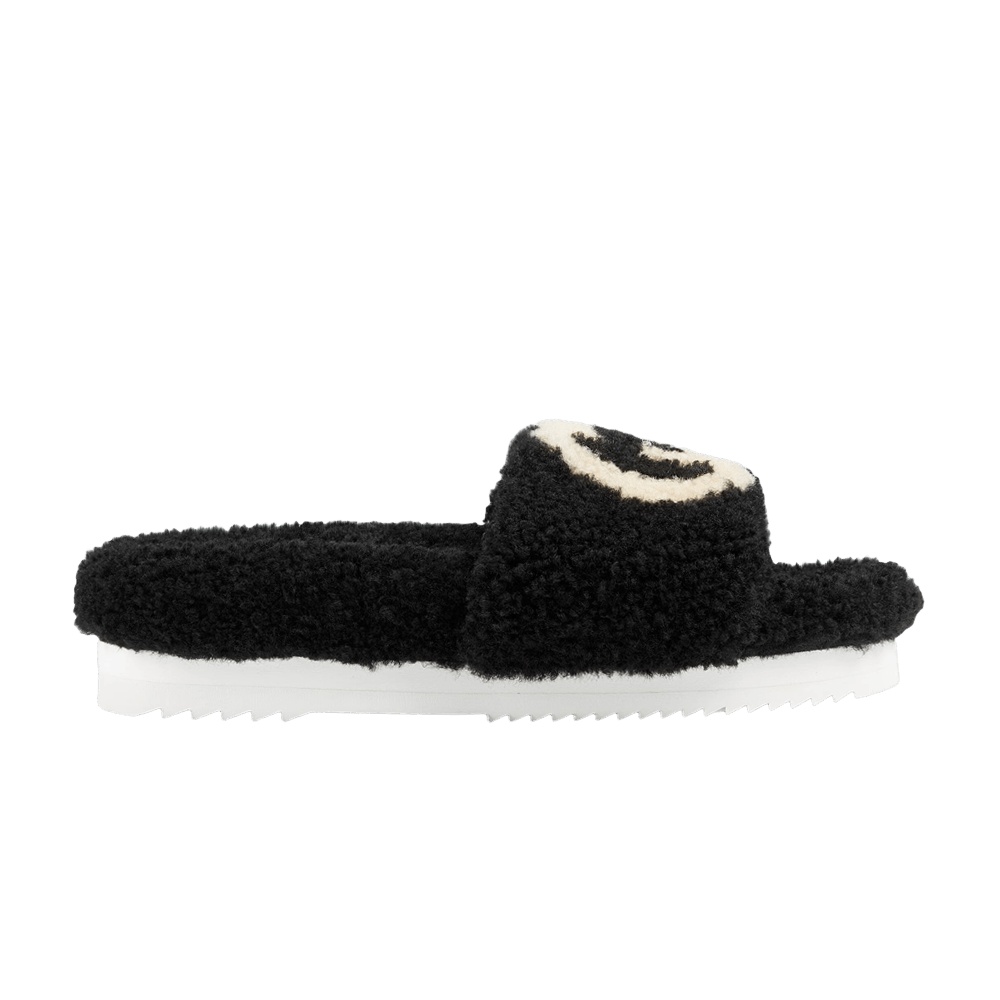 Gucci Wmns Slide 'Interlocking G Merino Wool - Black'